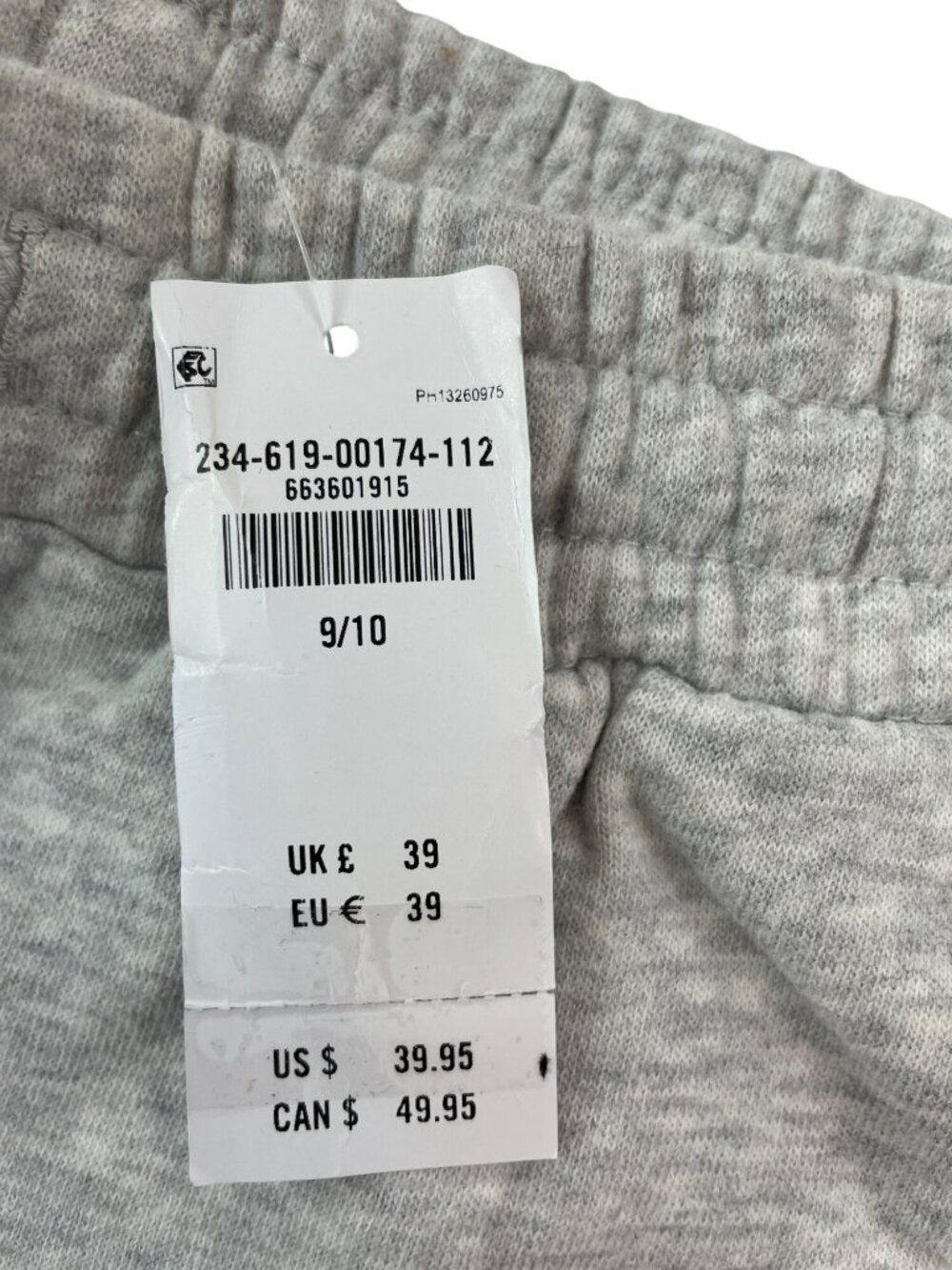 Abercrombie Kids A&F Essentials Grey Fleece Joggers Size 9/10 MSRP$40 NWT - Picture 4 of 7